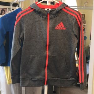 Boys Adidas zip up hoodie